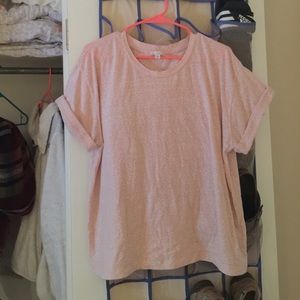 Pink heather tee