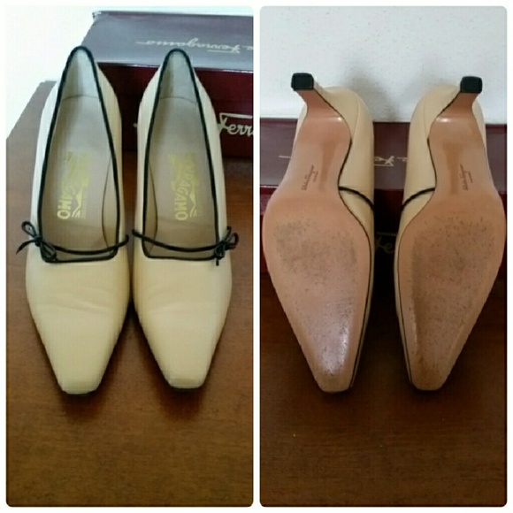 Ferragamo "Roman" Kitten Heels - Picture 3 of 4