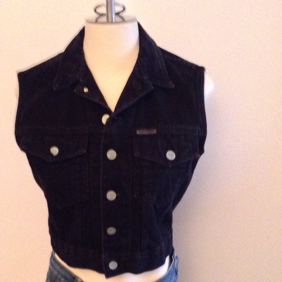 Calvin Klein Other - Black jean vest 💙💙💙