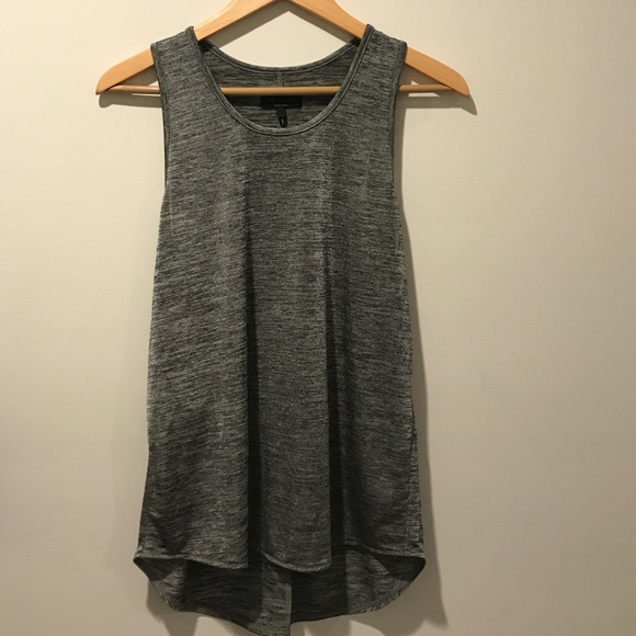 Rag & Bone Silver Racerback Tank Women's Large