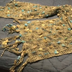 Hand woven accent scarf (Fresh Green)