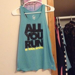 Women's Nike dri fit running tank top