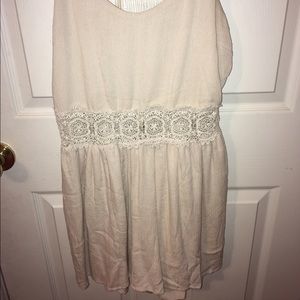 White knit spring romper