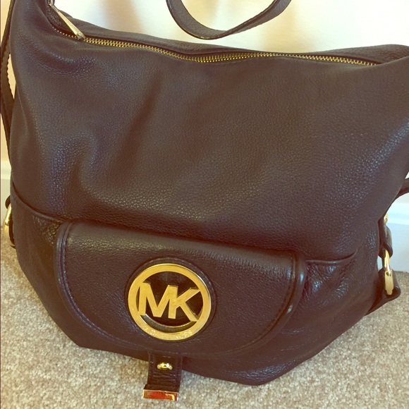 Michael Kors Pebbled Leather Shoulder Bag