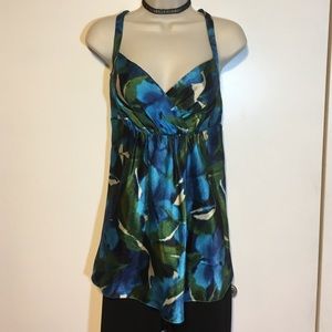 Beautiful Anne Klein satin blouse size L.  EUC