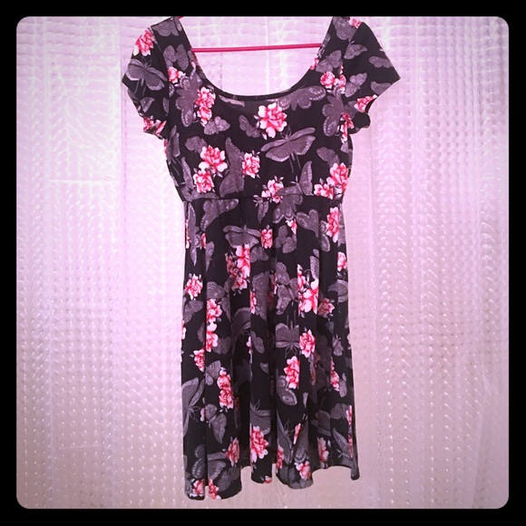 Moth butterfly flower dress from hot topic