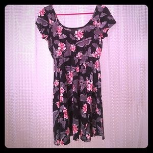 Moth butterfly flower dress from hot topic