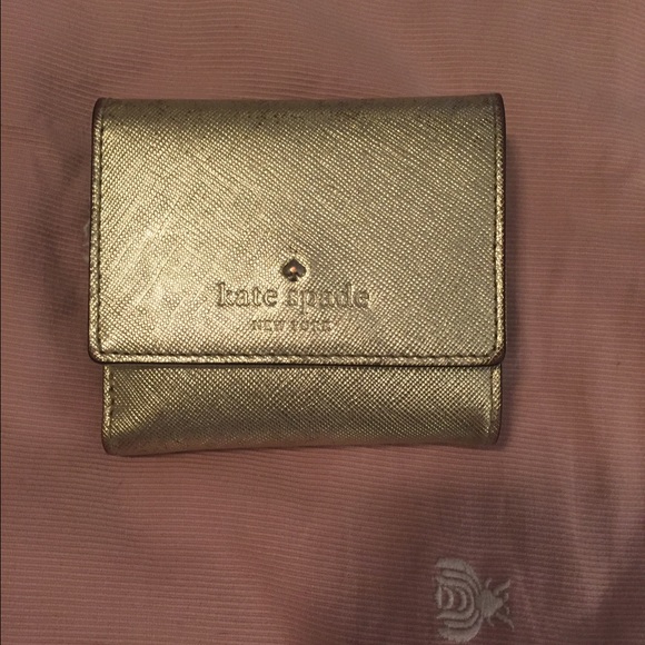 Kate Spade Cameron Street Tavy gold wallet