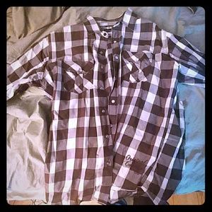7 Diamonds Mens Button Down Shirt