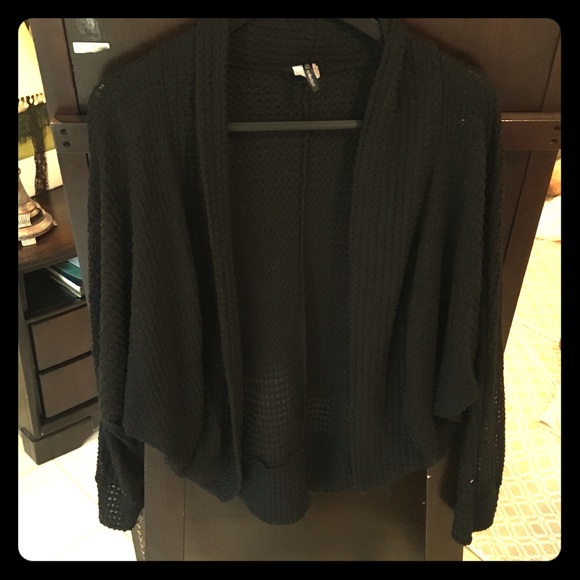 Black Drapey Sweater