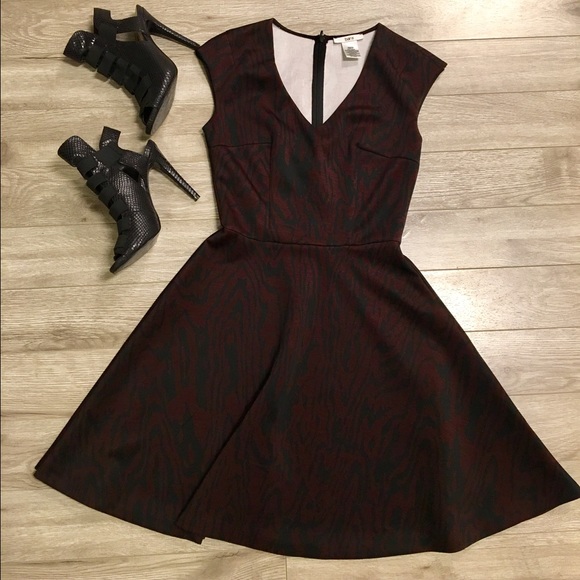 Bar iii brown and black printed dress - Picture 1 of 4