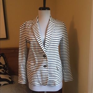 J. Crew Maritime Stripe Jacket - Small