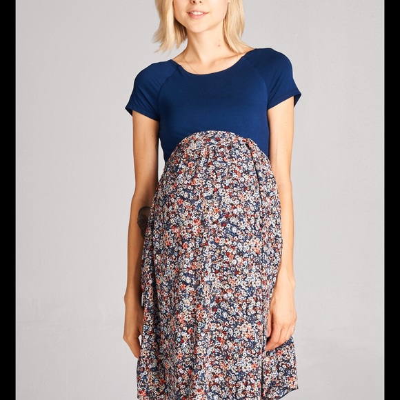 Hello Miz Maternity Print Dress
