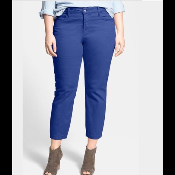NYDJ Ankle dusty blue stretchy 18W jeans