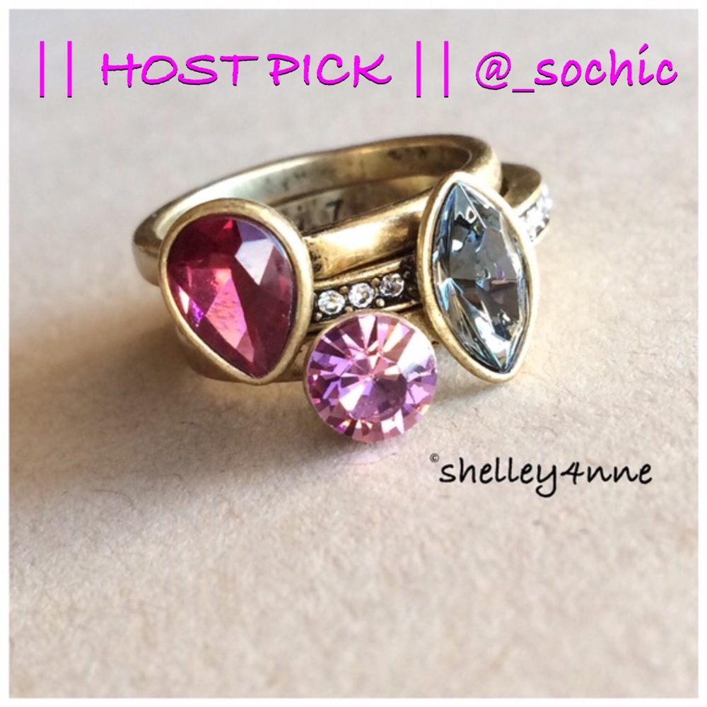 Bouquet Rouge Ring Set