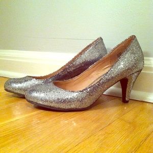 Sparkly Silver Heel from Mix No. 6, 2.5 Inches