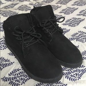 NWOT Black Lace Up Neumel Boots