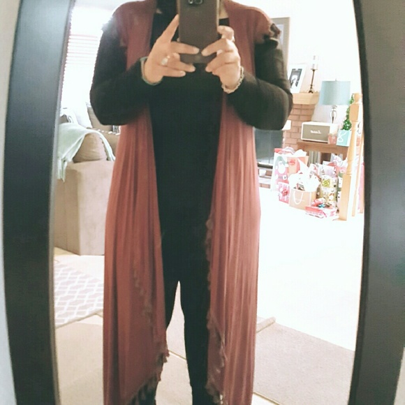 DRAPED TUNIC DUSTER - Picture 2 of 4