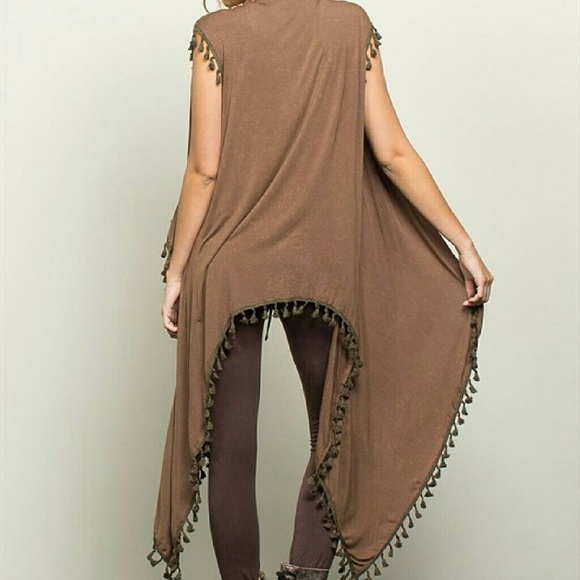 DRAPED TUNIC DUSTER - Picture 3 of 4
