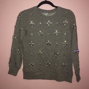Jcrew beaded sweater