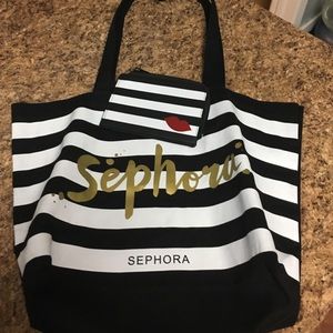 Sephora tote and change purse