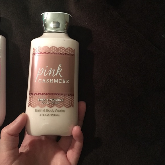 Pink cashmere bath and body lotion