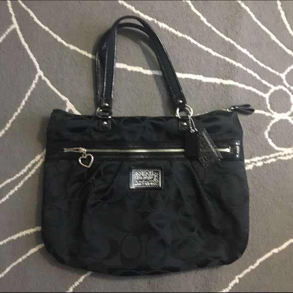 Large black Coach purse