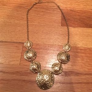 Gold medallion necklace