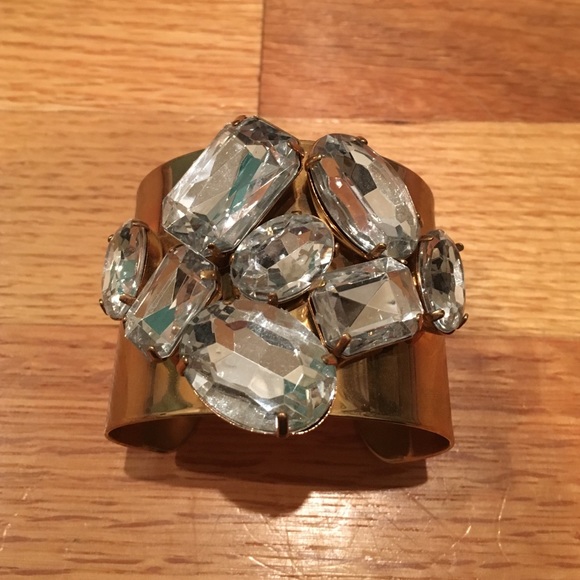 Gold and Diamond Cuff