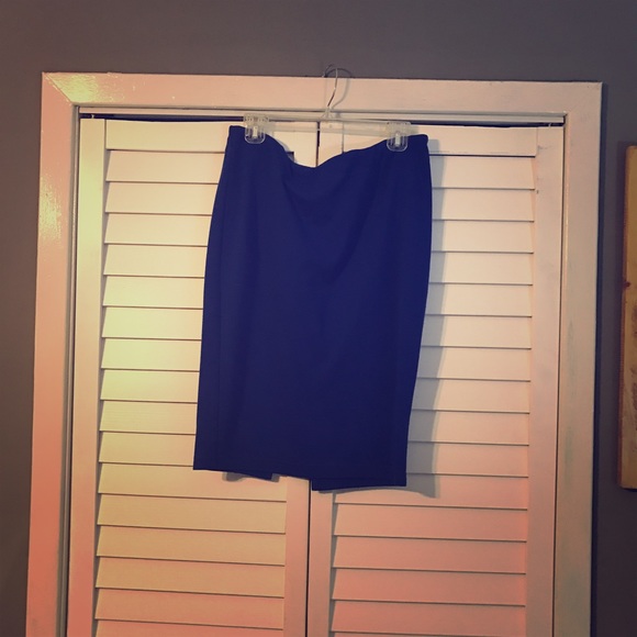 F21 Royal Blue Pencil Skirt