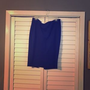 F21 Royal Blue Pencil Skirt