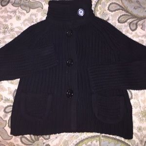 Banana Republic cotton cable knit cropped sweater