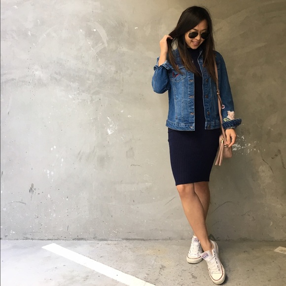 Au Revoir Embroidered Denim Jacket - Picture 3 of 4