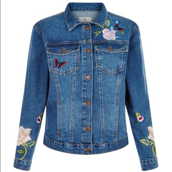 Au Revoir Embroidered Denim Jacket - Picture 4 of 4