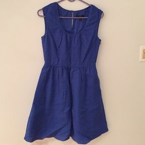 Jcrew linen scoopneck dress