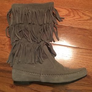 Lauren Conrad fringe boots