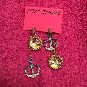 Betsey Johnson gorgeous earrings.