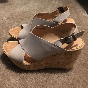 New Gray Born Wedge sandals