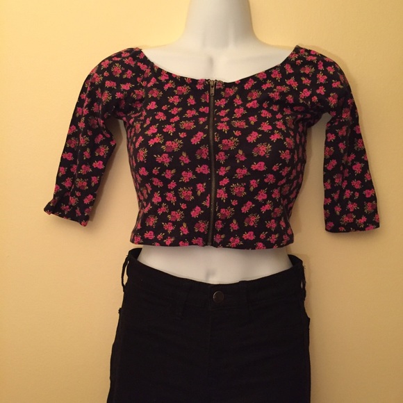 Flower crop top