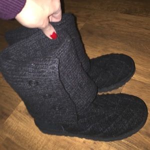 Ugg W Lattice Cardy-Black Boots