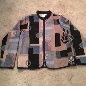 Zip up sweater jacket