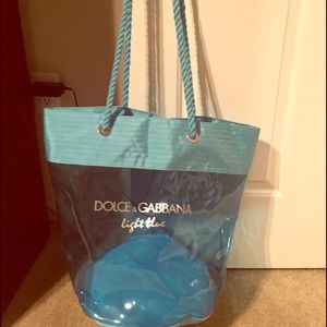 Dolce and Gabbana Light Blue beach bag