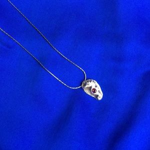 Handmade seahorse silver necklace