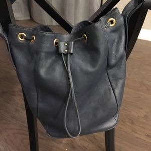 100% leather anthropologie bag