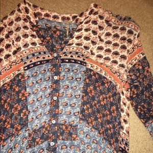 printed free people shirt
