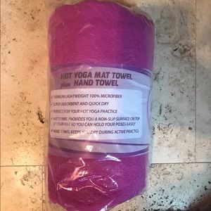 Hot yoga mat towel and hand towel- brand new!