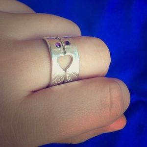Handmade silver pair rings