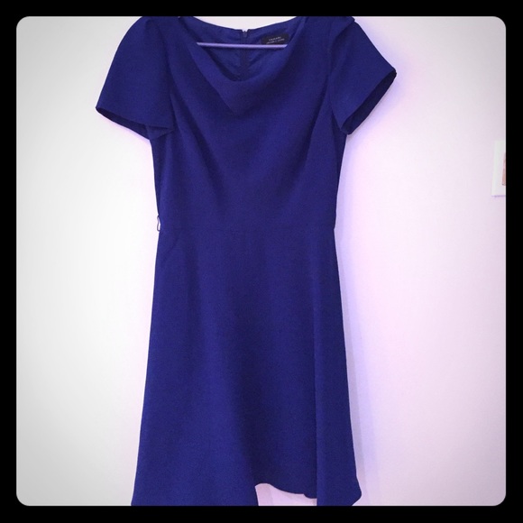 Tahari cobalt blue A-line