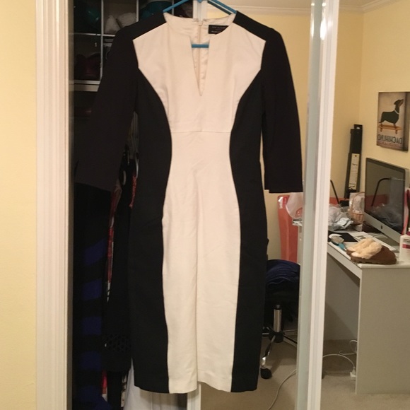 Ted Baker "Ristle" Black and White Dress