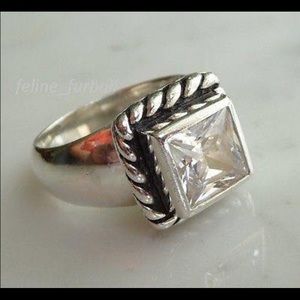 Silpada CZ Sterling ring